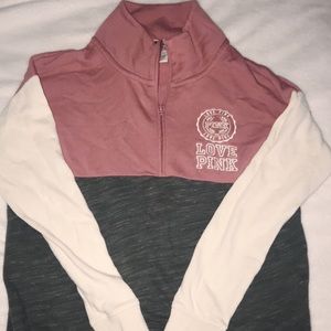 VS PINK logo Crew Sweatshirt